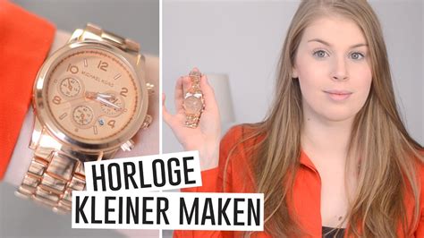 horloges kleiner maken 